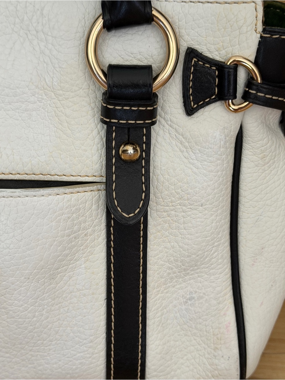 Dooney & Bourke Leather Medium Pocket Satchel & Matching Wallet Set - Picture 9 of 15